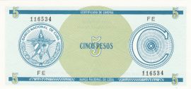 Cuba 1956. 1 Peso-UNC