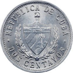 Kuba-2010-2 Centavos-Alumínium-UNC-Pénzérme