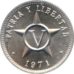 Kuba-2010-5 Centavos-Alumínium-UNC-Pénzérme