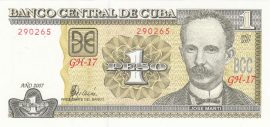 Cuba 1956. 1 Peso-UNC