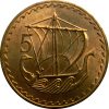 Ciprus-1963-5 Mils-Bronz-XF-Pénzérme
