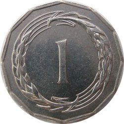 Ciprus-1972-1 Mil-Alumínium-UNC-Pénzérme