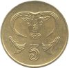 Ciprus-1988-5 Cent-Nikkel-réz-VF-Pénzérme
