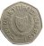 Ciprus-2004-50 Cent-Réz-nikkel-UNC-Pénzérme