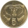 Ciprus-2004-5 Cent-Nikkel-réz-UNC-Pénzérme