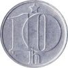 Csehszlovákia-1974-1990-10 Haleru-Alumínium-VF-Pénzérme