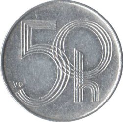 Csehszlovákia-1993-2008-50 Haleru-Alumínium-VF-Pénzérme