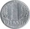   Német Demokratikus Köztársaság-1989-1 Pfennig-Aluminium-UNC-Pénzérme