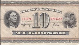Dánia 1972. 10 Kronor-F (Prefix C)