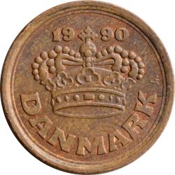 Dánia-2006-25 Ore-Bronz-UNC-Pénzérme