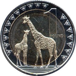 Dél-Szudán-2015-1 Pound-Bimetál-UNC-Pénzérme