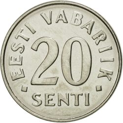 Észtország-2006-20 Senti-Nikkelezett acél-UNC-Pénzérme