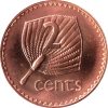 Fiji-2001-2 Cent-bevont cink-UNC-Pénzérme
