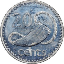 Fiji-2006-20 Cent-Nikkelezett acél-UNC-Pénzérme