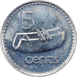 Fiji-2006-5 Cent-Nikkelezett acél-UNC-Pénzérme