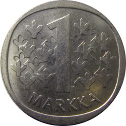 Finnország-1981-1 Markka-Réz-nikkel-UNC-Pénzérme