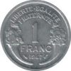 Franciaország-1941-1959-1 Franc-Aluminium-VF-Pénzérme