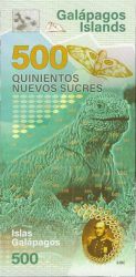 Galapagos-szigetek 2021. 500 Sucres-UNC