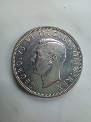 Nagy-Britannia-1937-1/2 Crown-Ezüst-Pénzérme