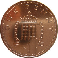 Nagy-Britannia-1982-1984-1 Penny-Bronz-VF-Pénzérme