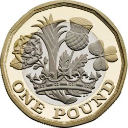 Nagy-Britannia-2017-1 Pound-Bimetál-VF-Pénzérme