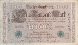 Németország 1910. 1000 Mark-VF