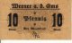 Németország 1920. 10-50 Pfennig-Weener a.d.Ems-VF (2db szükségpénz)