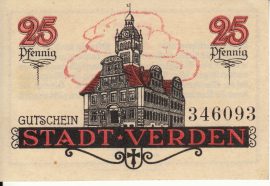 Németország 1920. 25 Pfennig-Verden--aUNC 