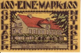 Németország 1921. 75 Pfennig-1 Mark-Goldap-VF (2db szükségpénz)