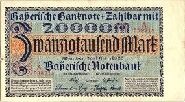Németország 1923. 20000 Mark-VG - Bayern