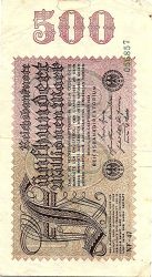 Németország 1923. 500 millió Mark-F
