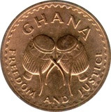 Ghána-1967-1/2 Pesewa-Bronz-VF-Pénzérme