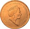 Gibraltár-2017-1 Penny-Bronz bevonatú acél-UNC-Pénzérme