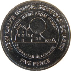 Gibraltár-2018-5 Penny-Nikkelezett acél-UNC-Pénzérme