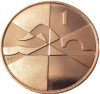 Gibraltár-2019-1 Penny-Bronzbevonatú acél-UNC-Pénzérme