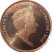 Gibraltár-2019-2 Penny-Rézzel bevont acél-UNC-Pénzérme