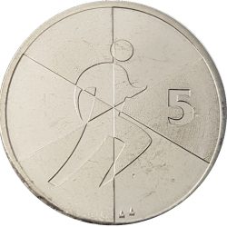 Gibraltár-2019-5 Penny-Nikkelezett acél-UNC-Pénzérme