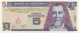 Guatemala 2006. 5 Quetzales UNC