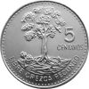 Guatemala-2018-5 Centavos-Rozsdamentes acél-UNC-Pénzérme