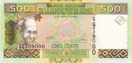 Guinea 2006-2012. 500 Francs-UNC