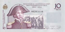 Haiti 2004-2019. 10 Gourdes UNC