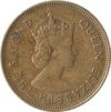 Hongkong-1956-10 Cents-Nikkel-Sárgaréz-VF-Pénzérme
