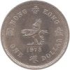 Hongkong-1980-1 Dollar-Réz-Nikkel-VF-Pénzérme