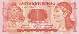 Honduras 1980-2010. 1 Lempira UNC