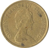 Hongkong-1983-10 Cents-Nikkel-Sárgaréz-VF-Pénzérme