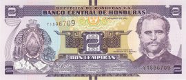 Honduras 2012-2022. 2 Lempiras UNC