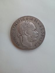 Magyarország-1886-1 Forint-Ezüst-Pénzérme