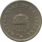 Magyarország-1893-1894-20 Fillér-Nikkel-VF-Pénzérme