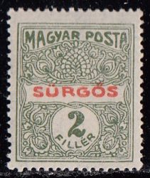 Magyarország-1919-Sürgős-UNC-Bélyeg