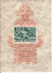 Hungary-1940 block-Flood Relief Foundation-UNC-Stamps